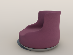 moon armchair 3D 모델