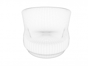 moon armchair 3D Model