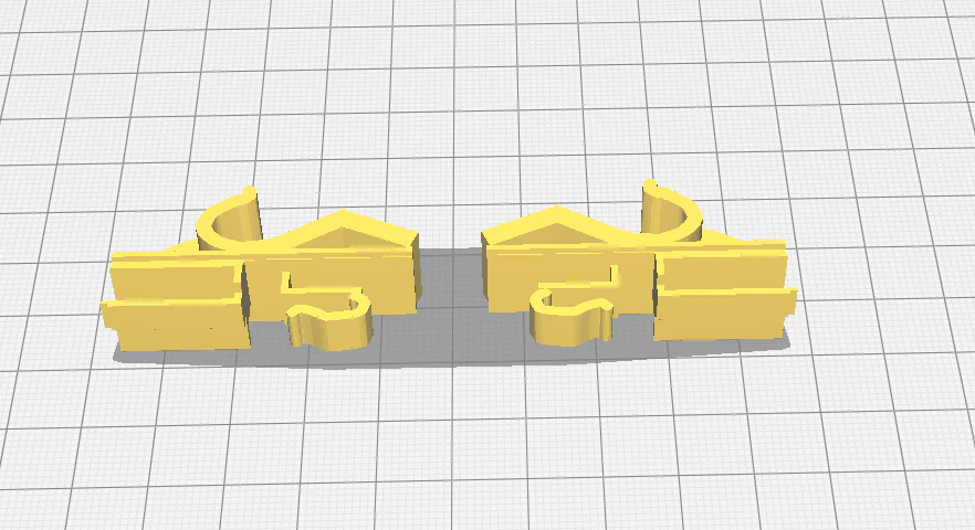 fiat - luggage rack attachment clips - right and left 3D Print Model .c4d .max .obj .3ds .fbx .stl .blend 