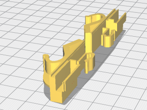 fiat - luggage rack attachment clips - right and left 3D 打印模型