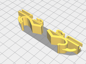 fiat - luggage rack attachment clips - right and left 3D 打印模型