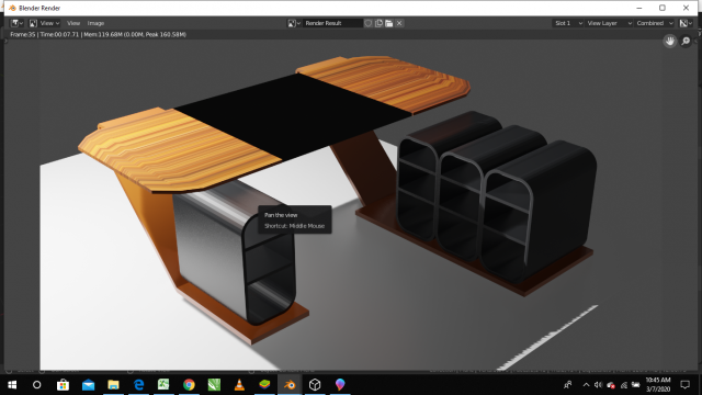 office table 3D Model .c4d .max .obj .3ds .fbx .stl .blend 