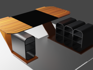 office table 3D Model