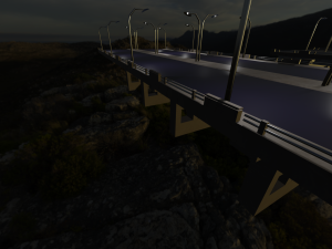highway bridge 3D Модель