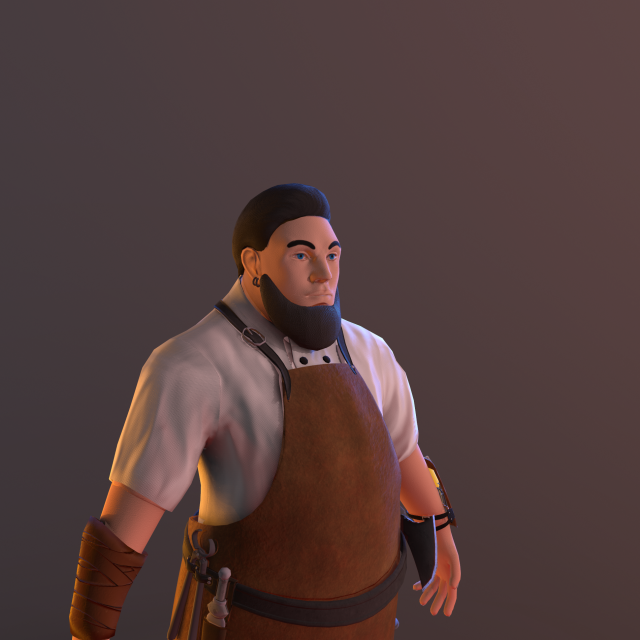 butchercleaverobjfbx4ktextures 3D 模型 .c4d .max .obj .3ds .fbx .stl .blend 