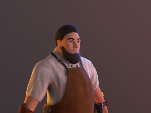 butchercleaverobjfbx4ktextures 3D 모델