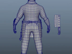butchercleaverobjfbx4ktextures 3D Model
