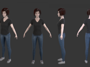 Stylized girl 3D 모델