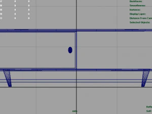 mesa estilo anos 50 Modelo 3D