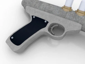 space pistols collection 3D Model