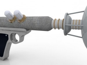 space pistols collection 3D Модель