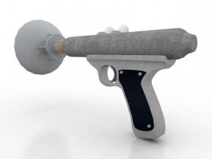 space pistols collection 3D Модель