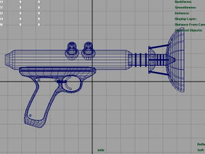 space pistols collection 3D Model