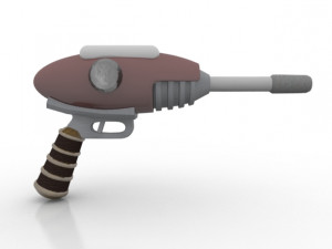 space pistols collection 3D Модель