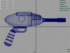 space pistols collection 3D Model