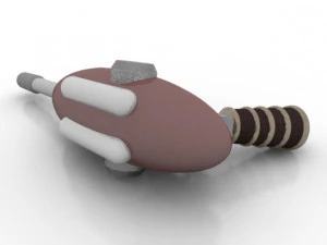 space pistols collection 3D Model