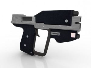 space pistols collection 3D Модель
