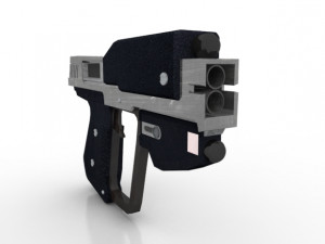 space pistols collection 3D Модель