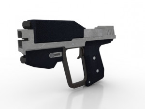space pistols collection 3D Модель
