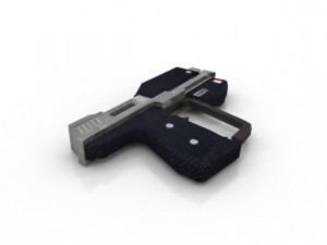 space pistols collection 3D Модель