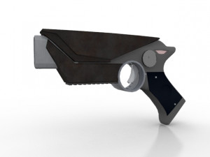 space pistols collection 3D Модель