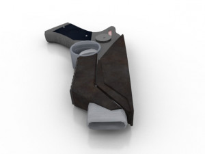 space pistols collection 3D Модель