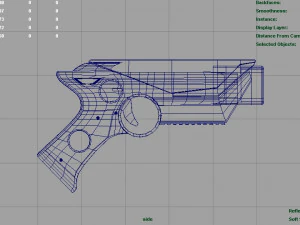 space pistols collection 3D Model