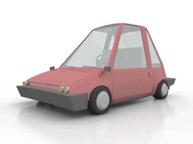 cartoon car 3D Model .c4d .max .obj .3ds .fbx .stl .blend 