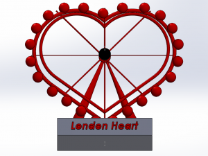 not london eye but london heart 3D 打印模型
