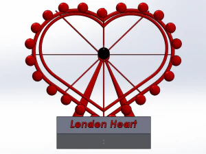 not london eye but london heart 3D Print Model