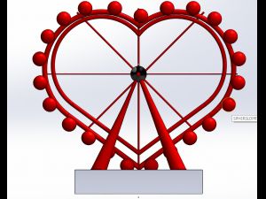 not london eye but london heart 3D 打印模型