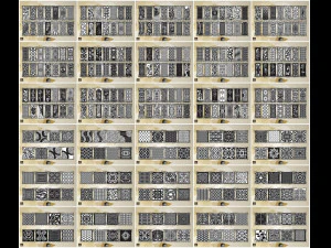 2000 个用于 artcam 和 aspire 程序的 2d jali 切割文件 3D 模型