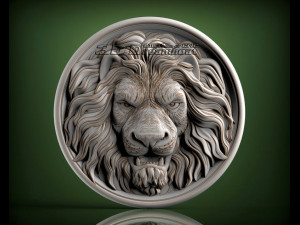 lion decor 3d relief for vectric and artcam applications 3D 모델