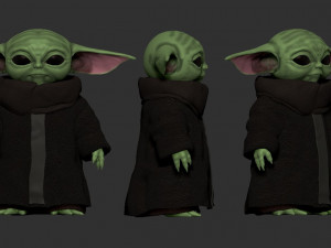 baby yoda Modelo 3D