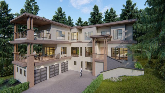 mansion Modelo 3D .c4d .max .obj .3ds .fbx .stl .blend 
