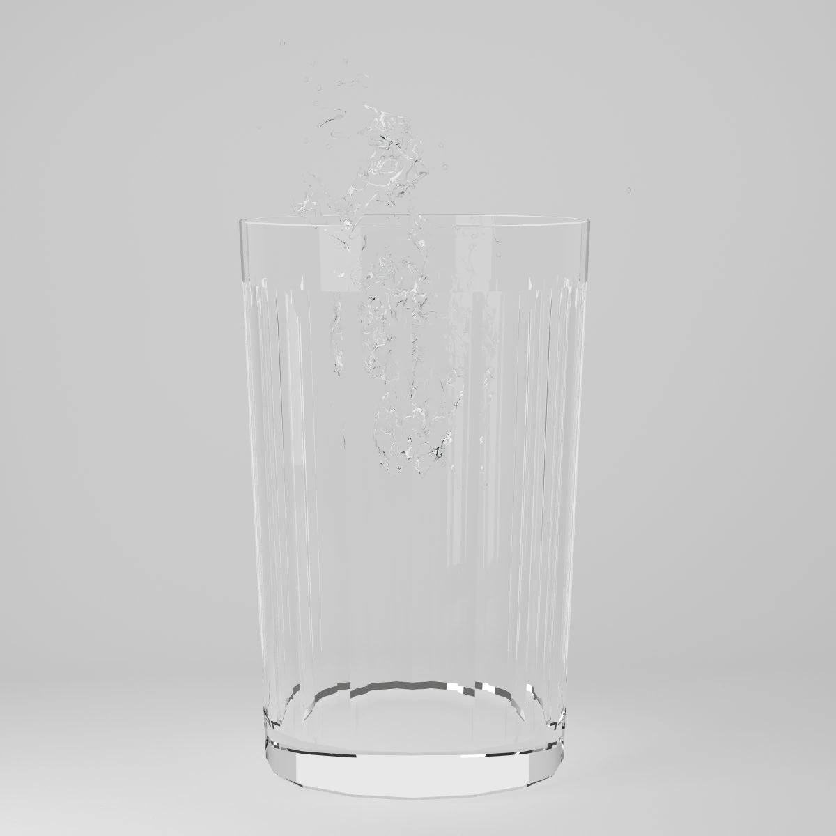 glass and water drop 3D Model .c4d .max .obj .3ds .fbx .stl .blend