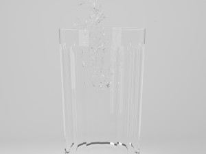 glass and water drop 3D 모델