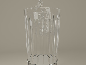 glass and water drop 3Dモデル