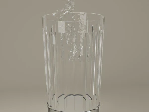glass and water drop 3D Model