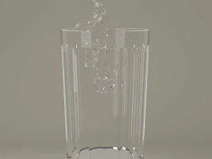 glass and water drop 3D Model