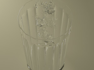glass and water drop 3Dモデル