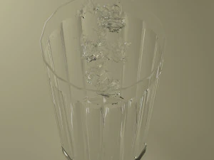 glass and water drop 3D Model