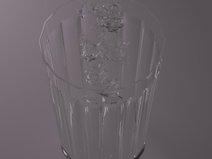 glass and water drop 3Dモデル