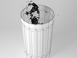 glass and water drop 3D Model