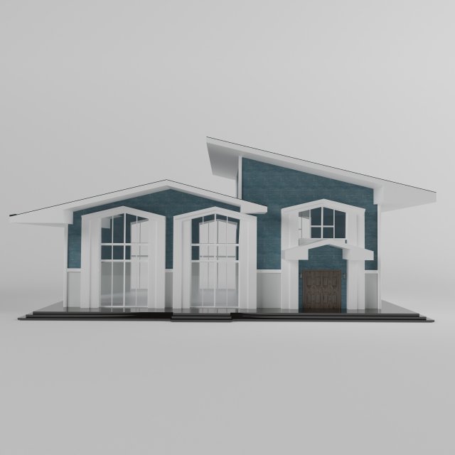 villa02 3D Model .c4d .max .obj .3ds .fbx .stl .blend 
