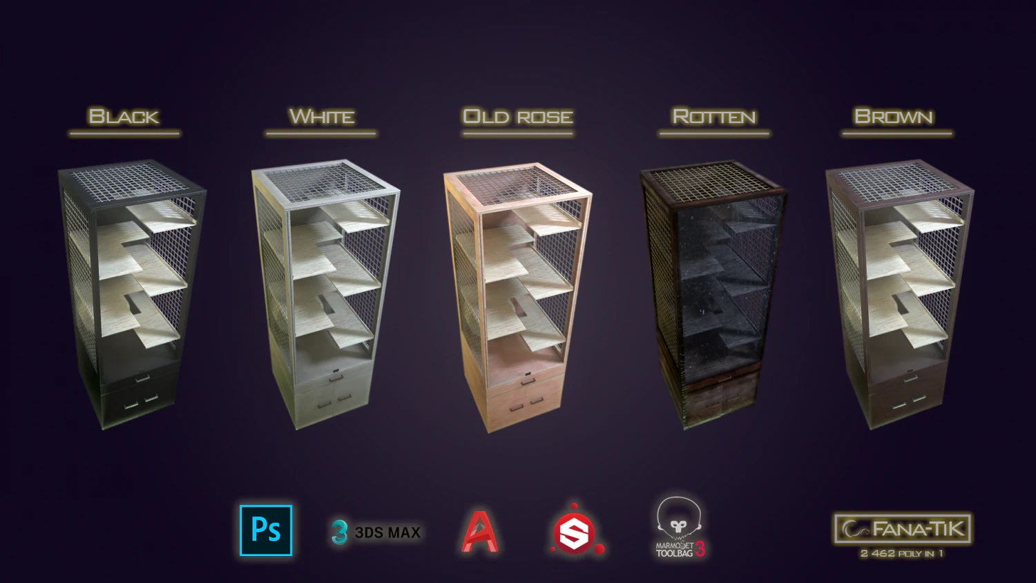 showcase for rodents 3D Model .c4d .max .obj .3ds .fbx .stl .blend 