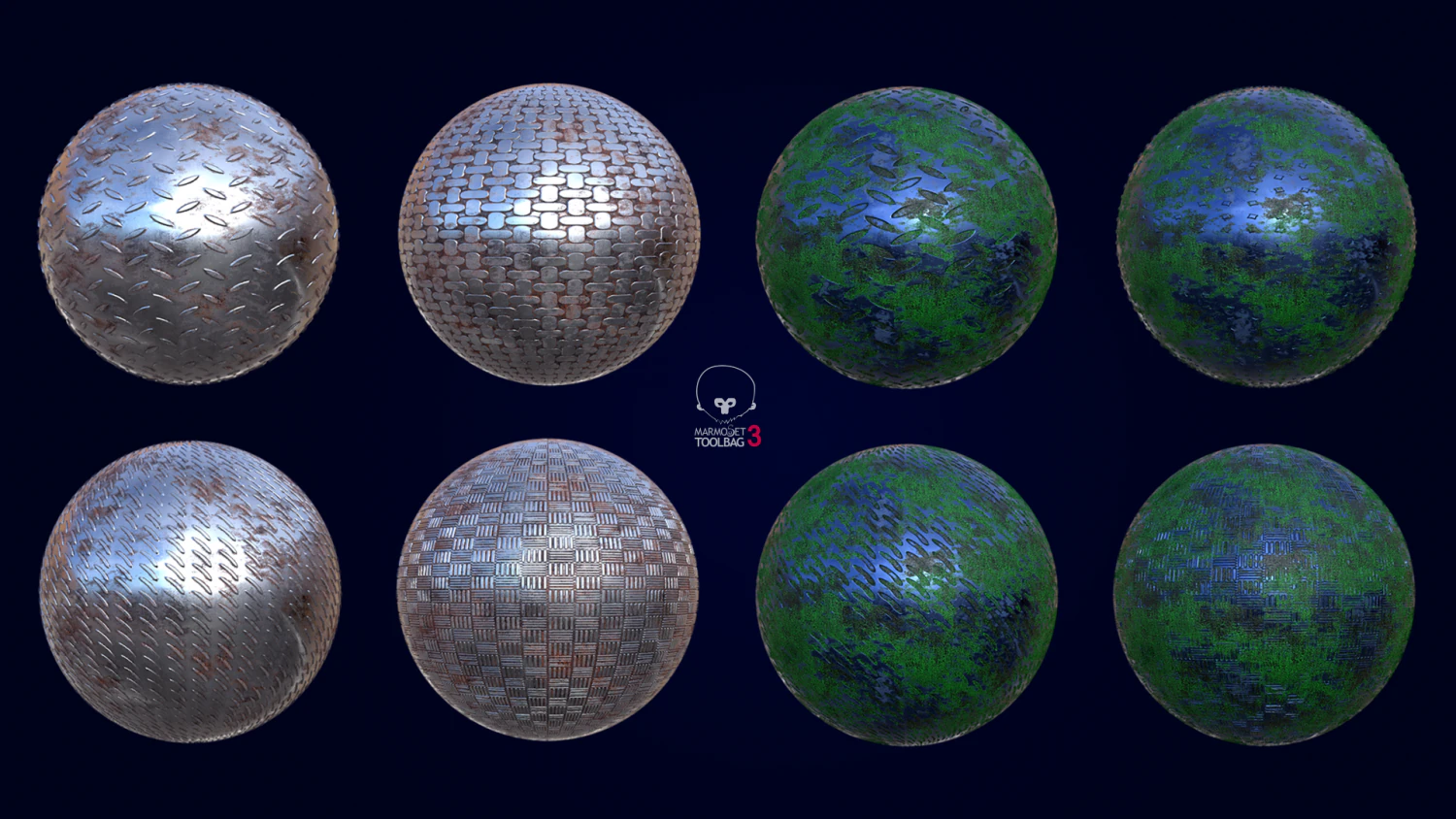 smart metal floor with rust CG Textures .c4d .max .obj .3ds .fbx .stl .blend