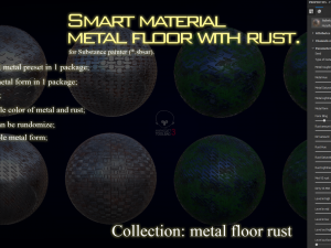 smart metal floor with rust Texturas CG