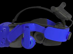 htc vive pro 2 blue 3D Model