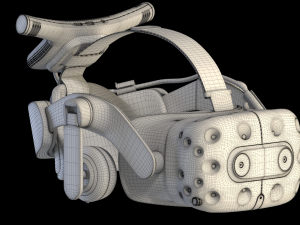 htc vive pro 2 blue Modèle 3D